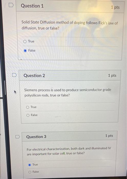 Solved D Question 1 1 pts Solid State Diffusion method of | Chegg.com