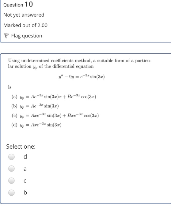 Solved Question 10 Not Yet Answered Marked Out Of 2 00 P Chegg Com