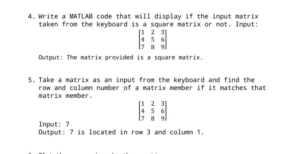 Solved show input and output in MATLAB. i don't understand | Chegg.com