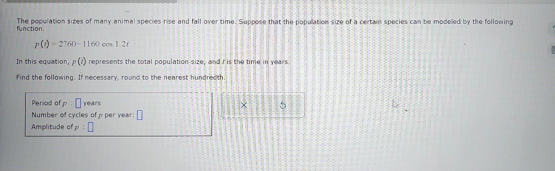 Solved The population sizes of many animal species rise and | Chegg.com