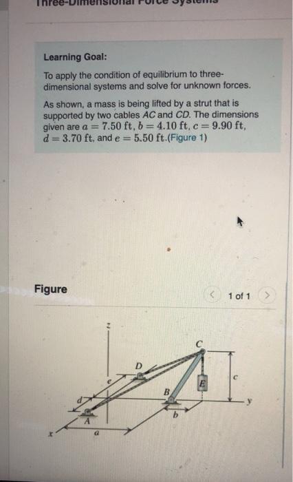 Solved Learning Goal: To apply the condition of equilibrium | Chegg.com