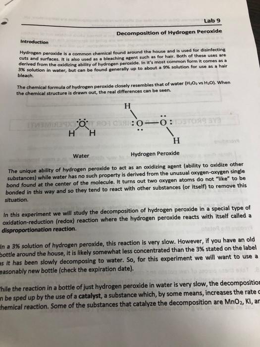 Solved 1 Write Out The Balance Equation For The Decomposi Chegg Com