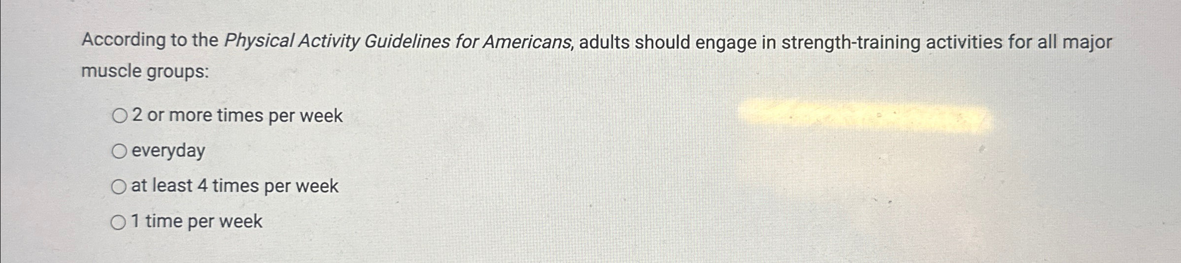 Solved According to the Physical Activity Guidelines for | Chegg.com