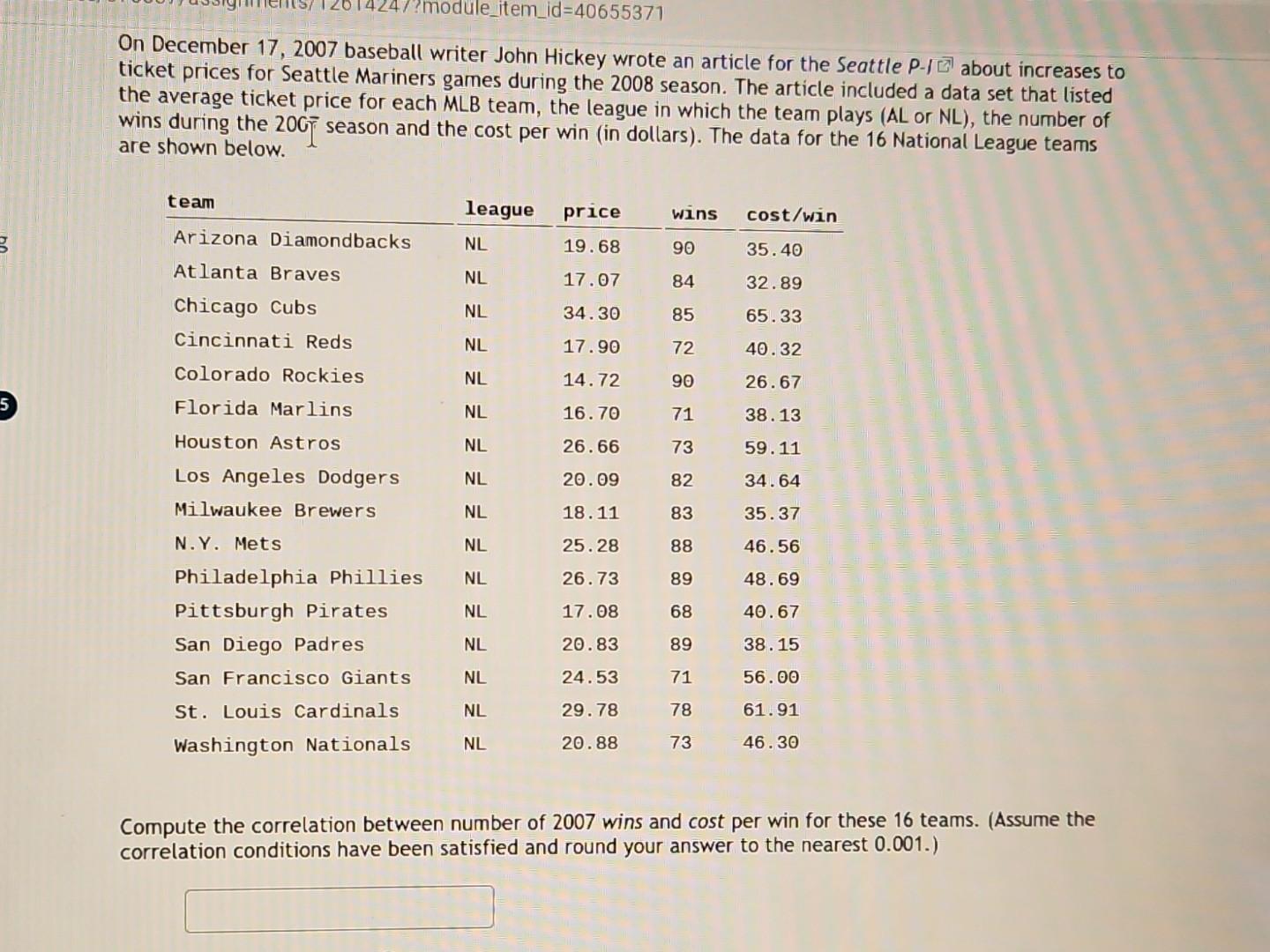 Solved ticket prices for seattle mariners games during the chegg
