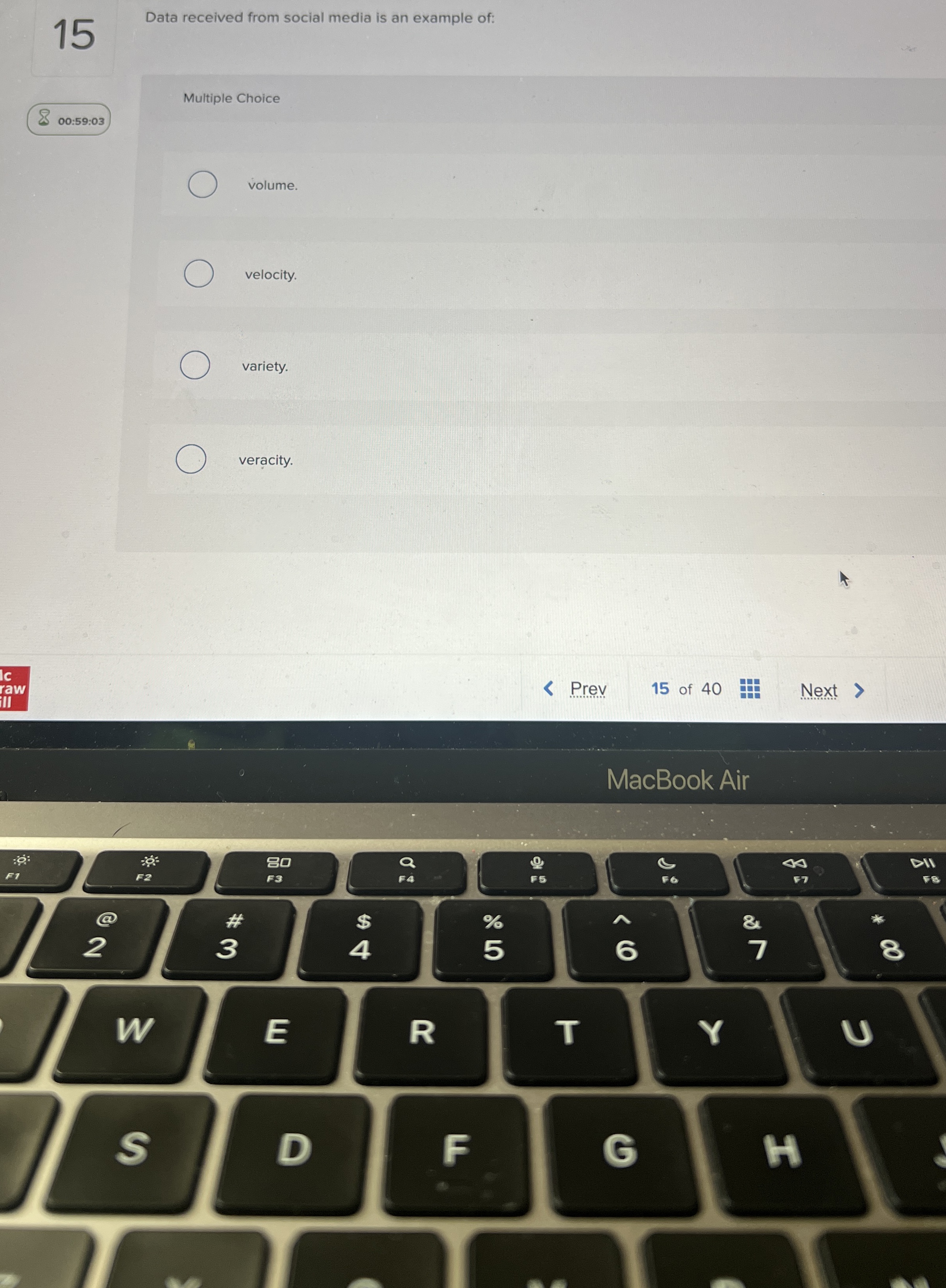 Solved 15Data received from social media is an example
