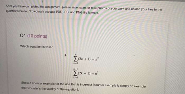 Solved After you have completed the assignment, please save, | Chegg.com
