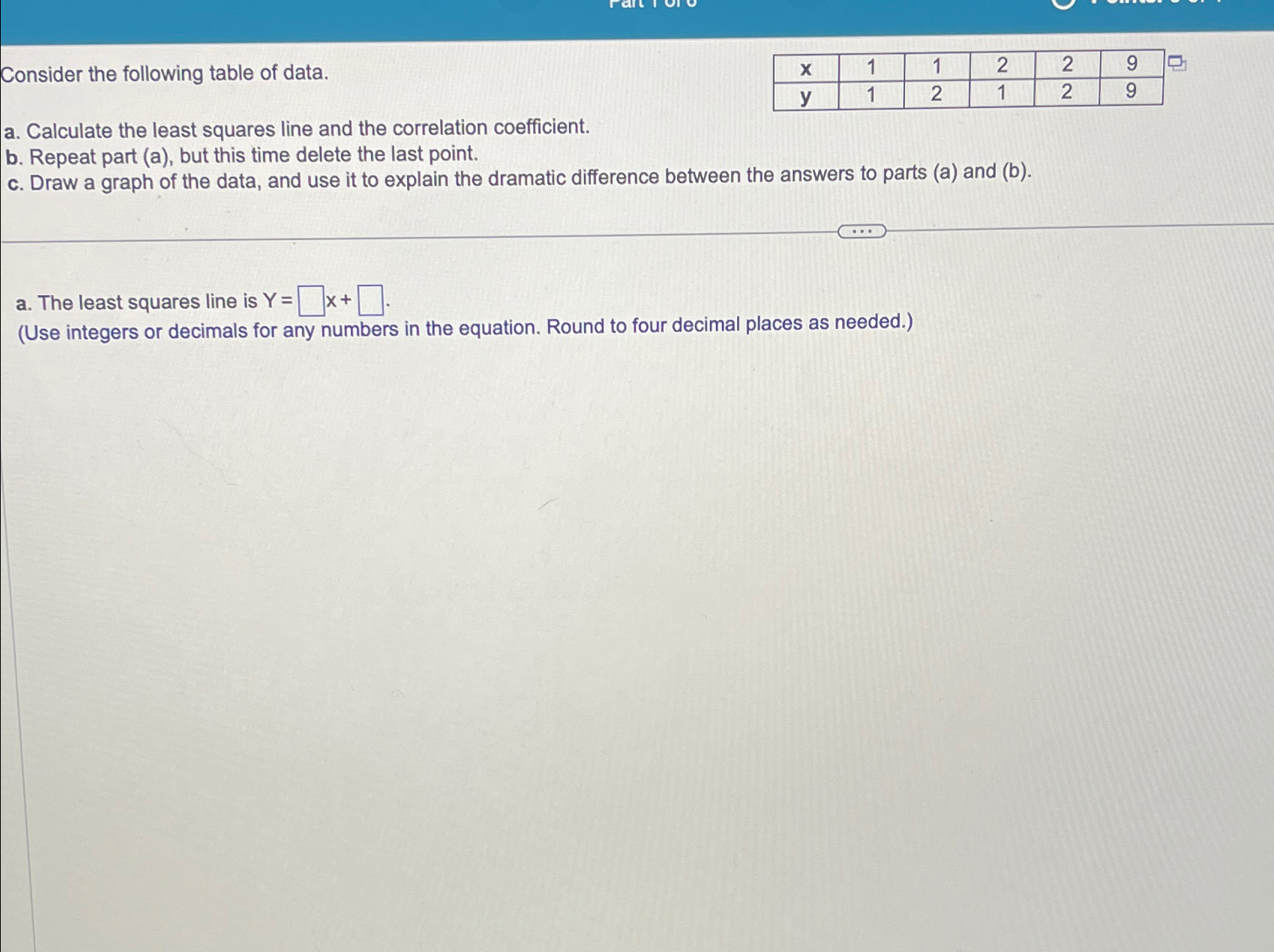 Solved Consider the following table of | Chegg.com