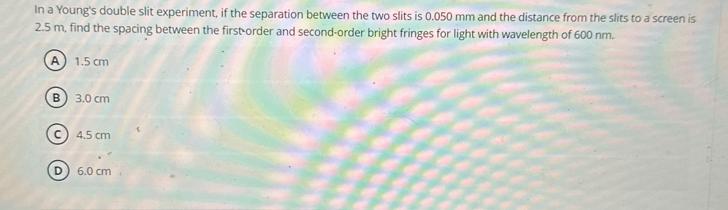 Solved In a Young's double slit experiment, if the | Chegg.com
