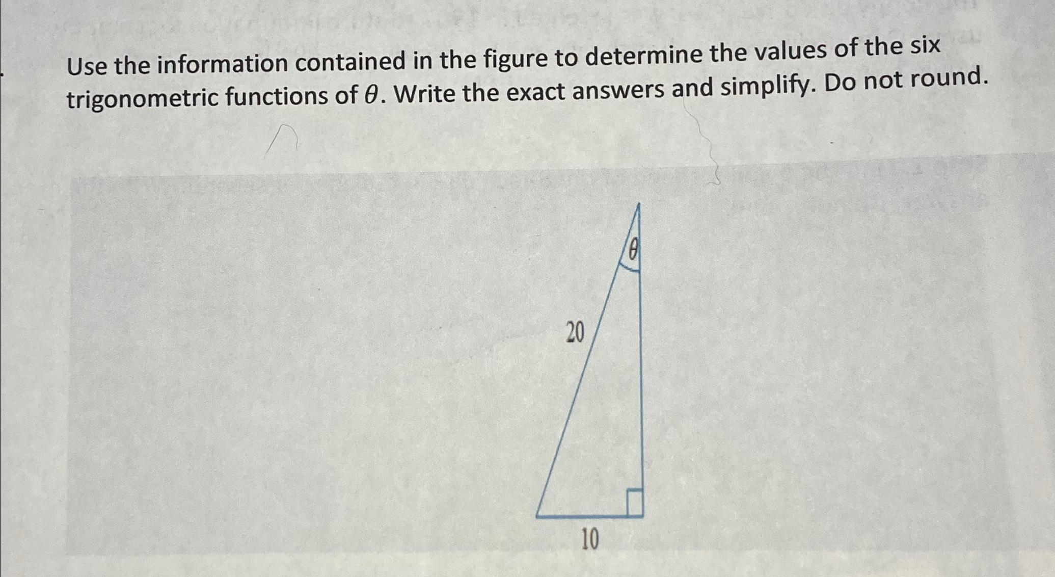 Solved Use the information contained in the figure to