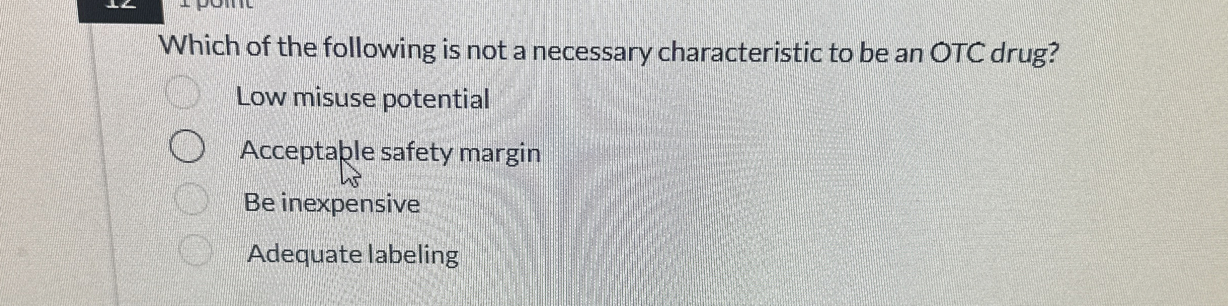 Solved Which of the following is not a necessary | Chegg.com