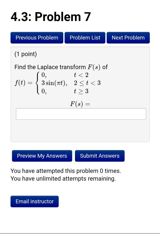 Solved 4.3: Problem 7 Previous Problem Problem List Next | Chegg.com