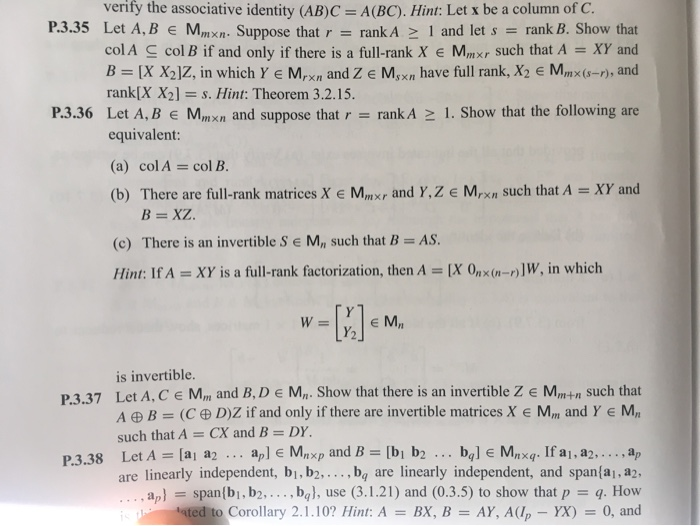 Solved Hi can someone help me with p.3.35. I have also | Chegg.com