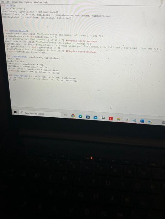 Solved Having trouble running this code because of an error | Chegg.com