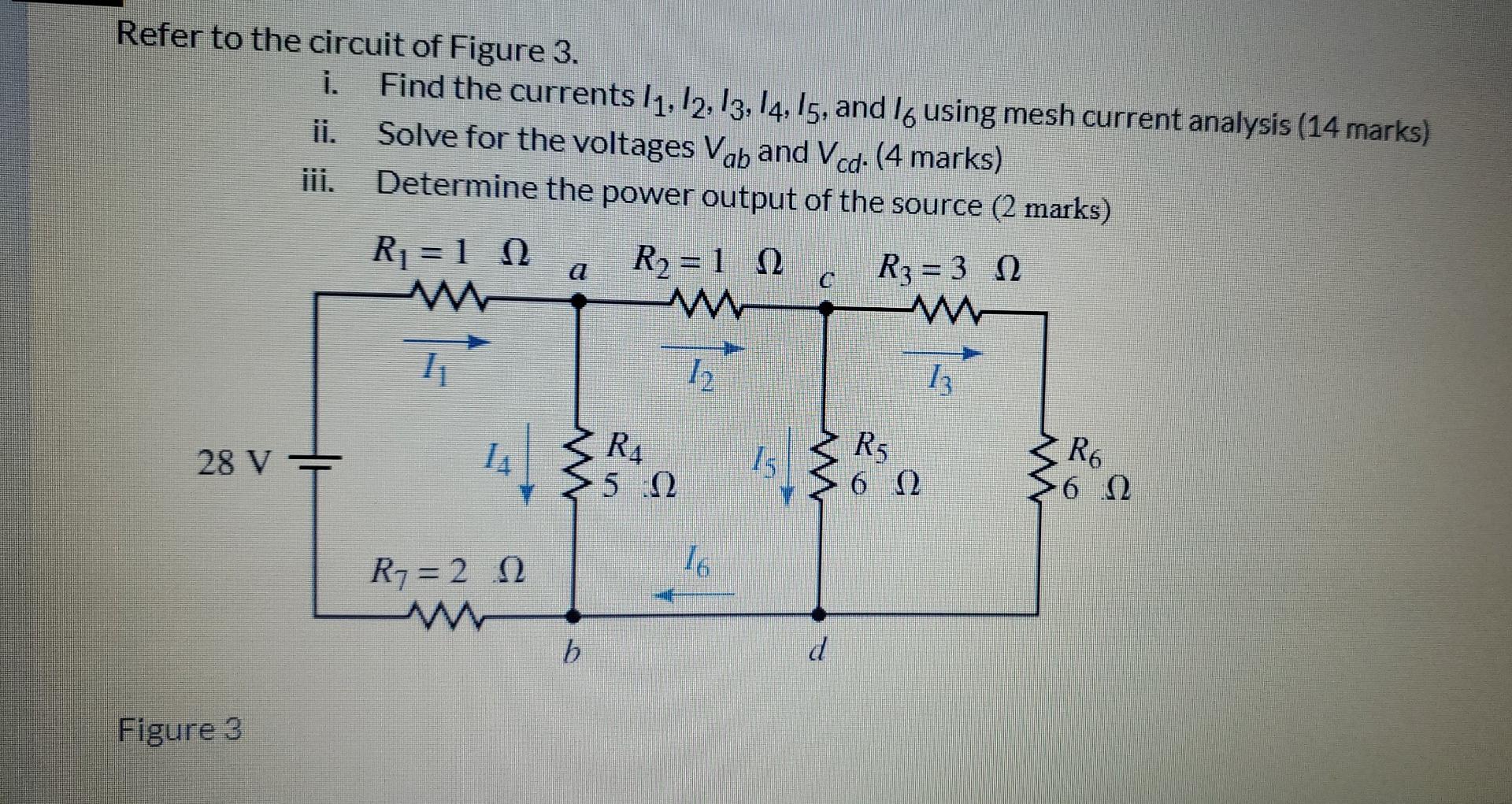 Solved Refer to the circuit of Figure 3. i. Find the | Chegg.com