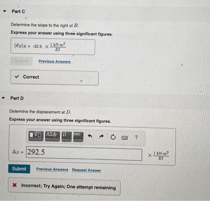 Solved Consider the beam shown in (Figure 1). El is | Chegg.com