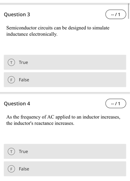 Solved Question 1 --/1 An inductor is basically a coil of | Chegg.com