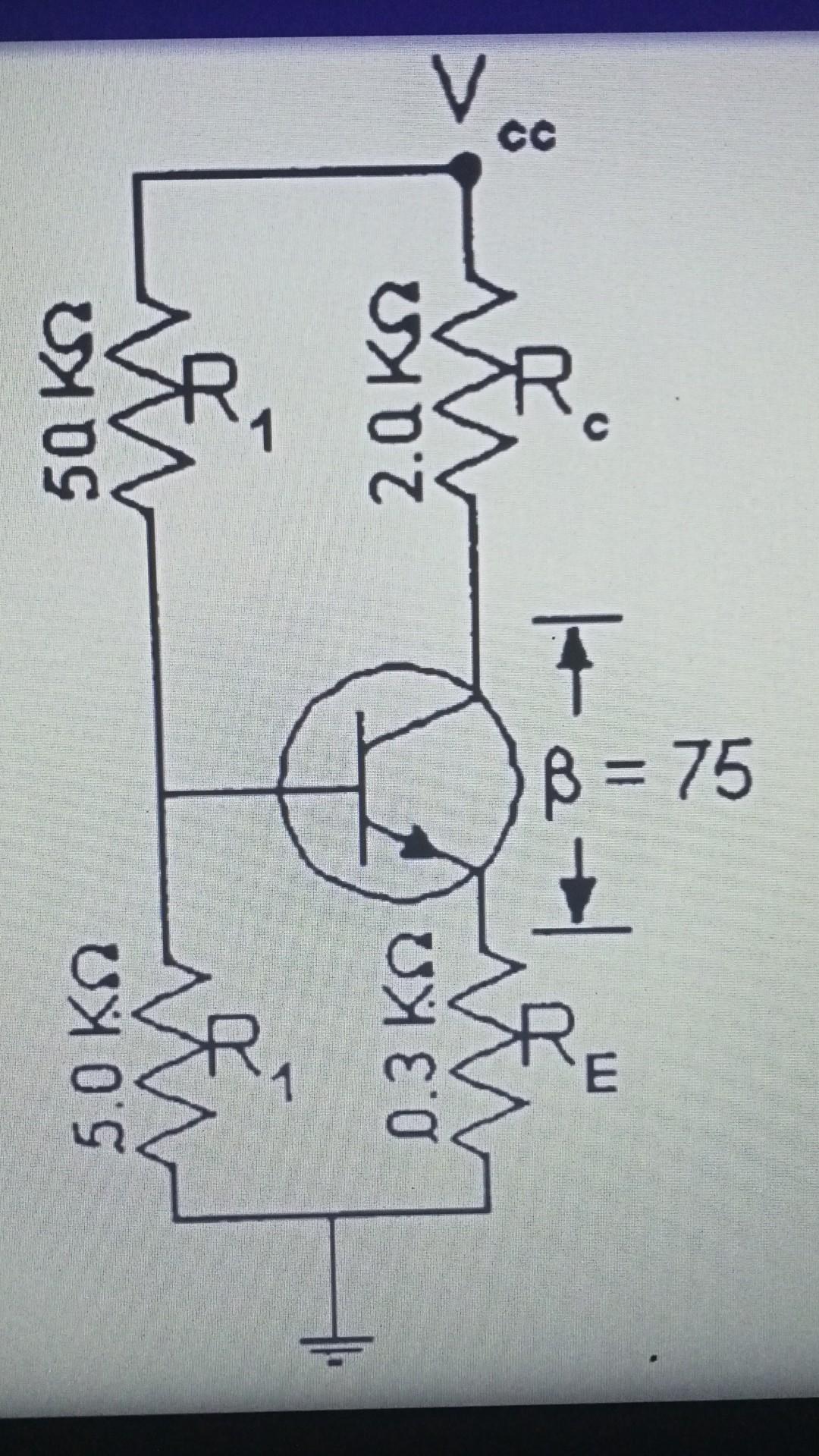 Solved The voltage divider bias circuit shown in figure uses | Chegg.com