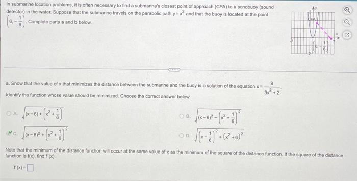 Solved In submarine location problems it is often necessary