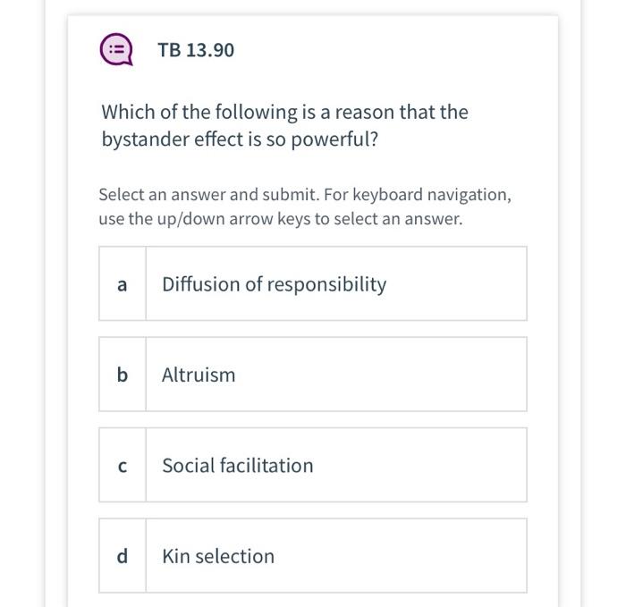 Solved := TB 13.90 Which of the following is a reason that | Chegg.com