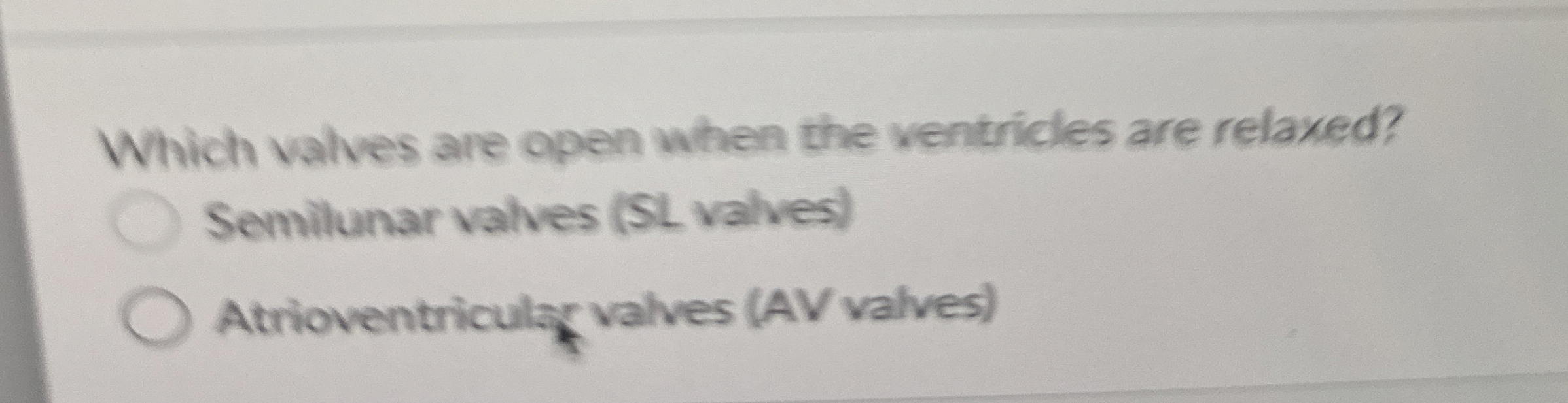 [Solved] Which valves are open when the ventricles are rela