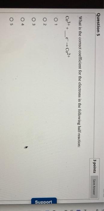 Solved Question 5 3 points Save Answer What is the correct | Chegg.com