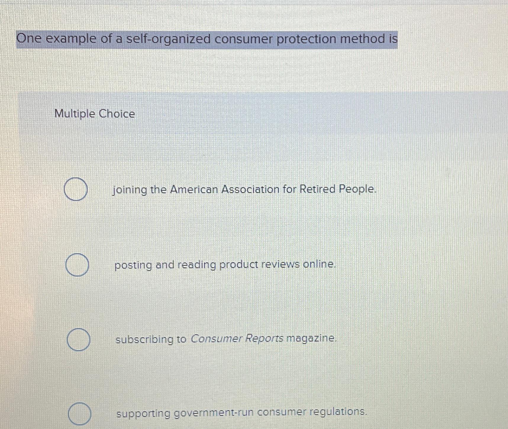 solved-one-example-of-a-self-organized-consumer-protection-chegg