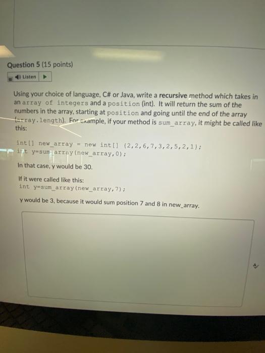 Solved Question 5 (15 points) Listen Using your choice of | Chegg.com