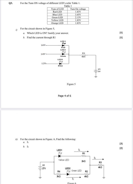 Solved iii) Determine the value of I for the circuit shown | Chegg.com
