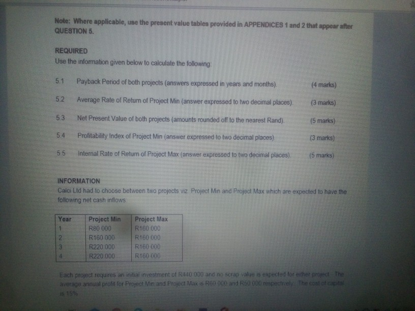 Solved Use the information given below to calculate the | Chegg.com