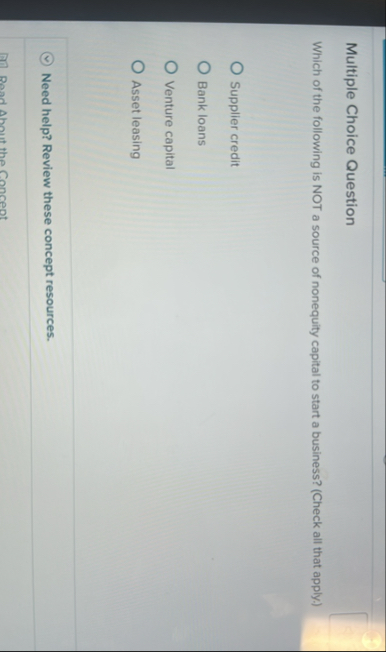 Solved Multiple Choice QuestionWhich of the following is NOT | Chegg.com
