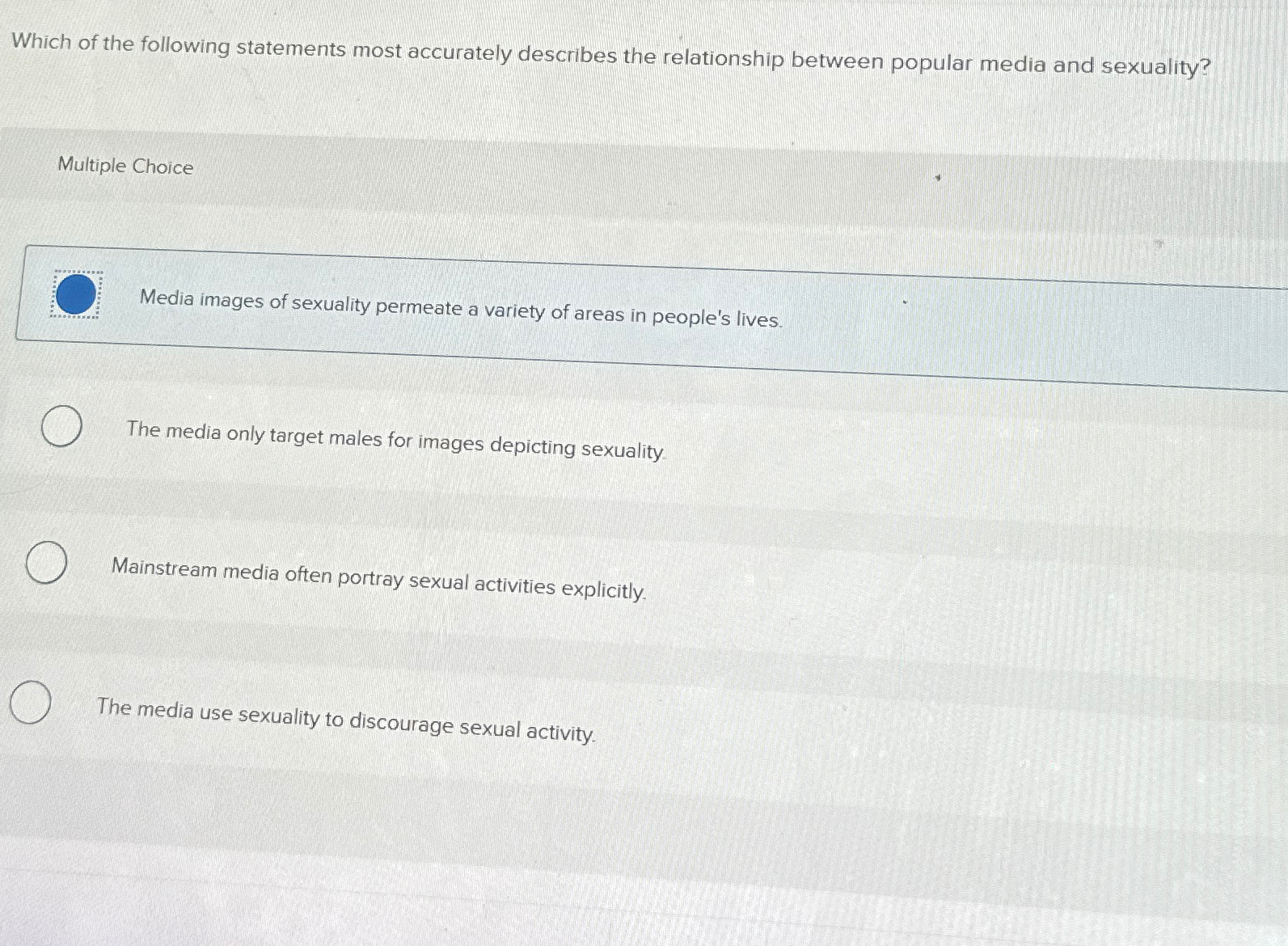 which of the following statements is false regarding adolescent sexuality