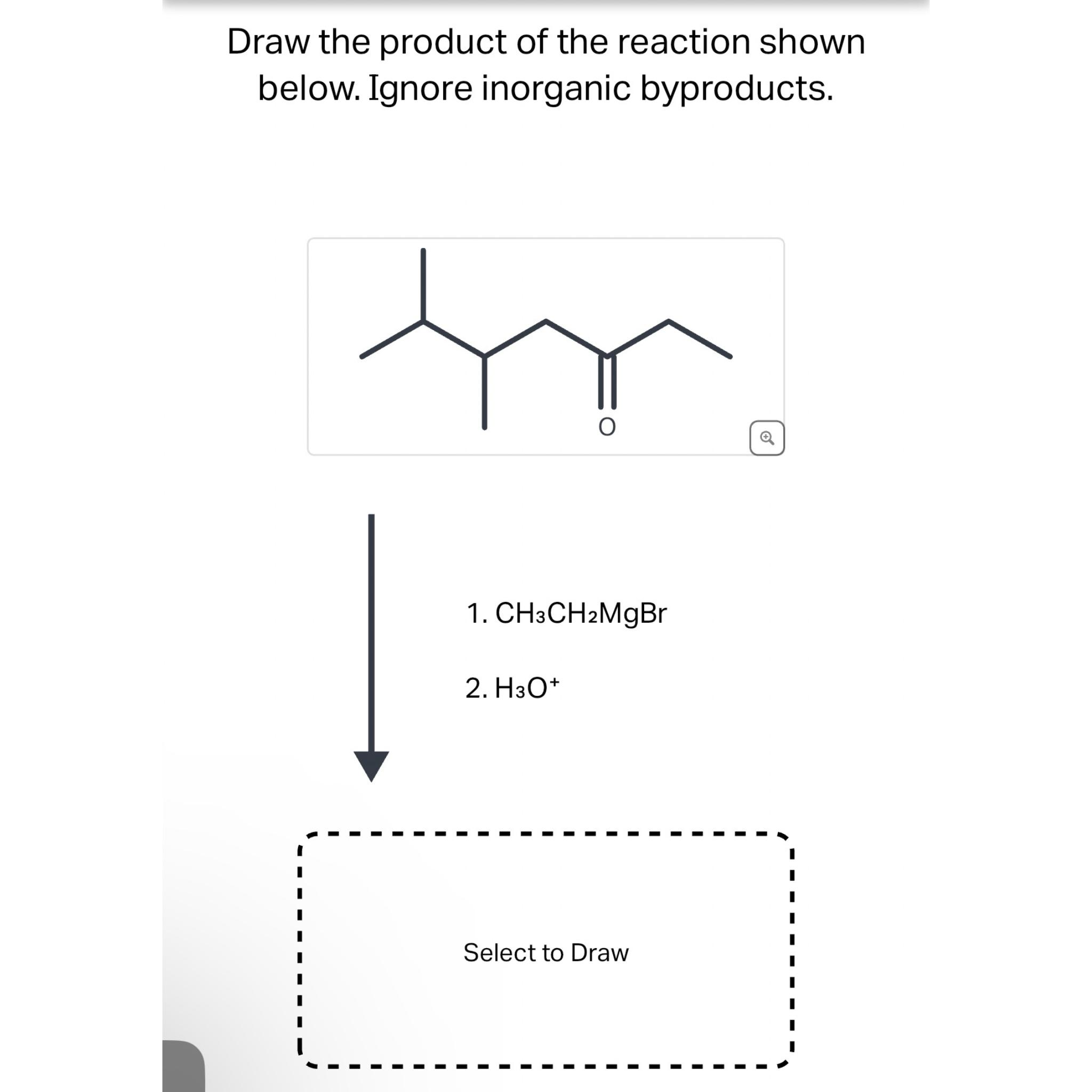 Solved Draw the product of the reaction shown below. Ignore | Chegg.com