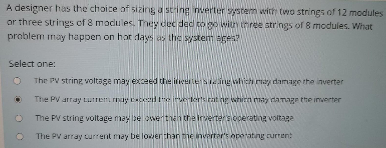 Solved A Designer Has The Choice Of Sizing A String Inver Chegg Com