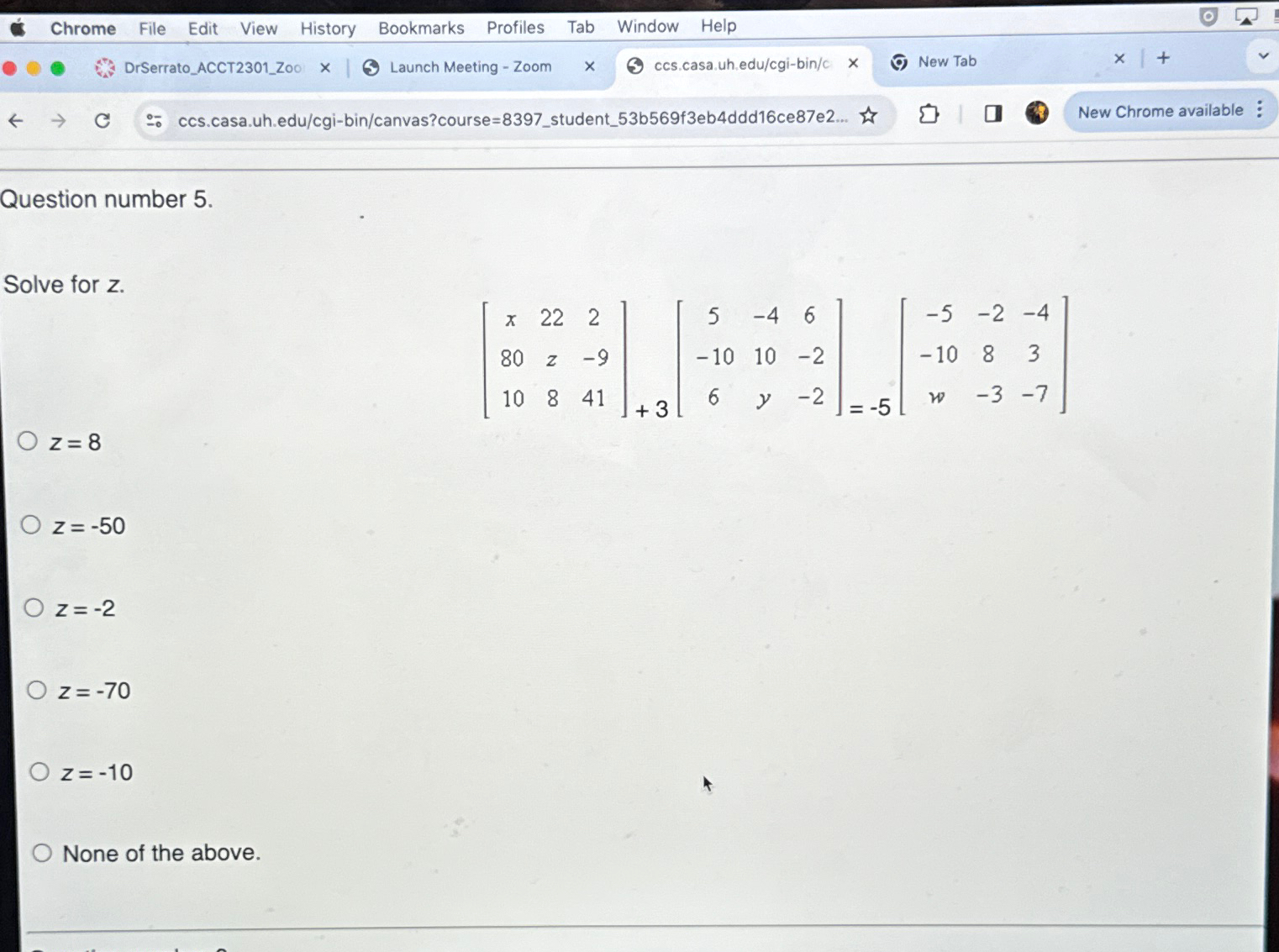 Solved Question number 5.Solve for | Chegg.com