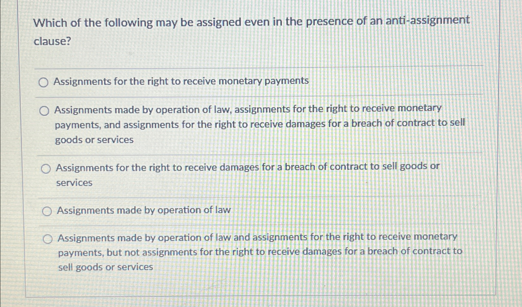 Solved Which of the following may be assigned even in the | Chegg.com