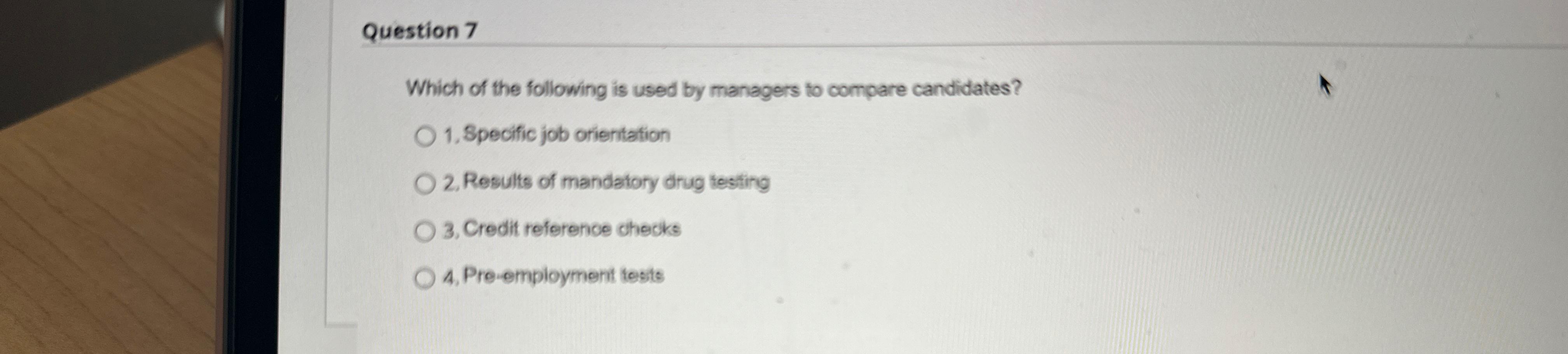 Solved Question 7Which of the following is used by managers | Chegg.com