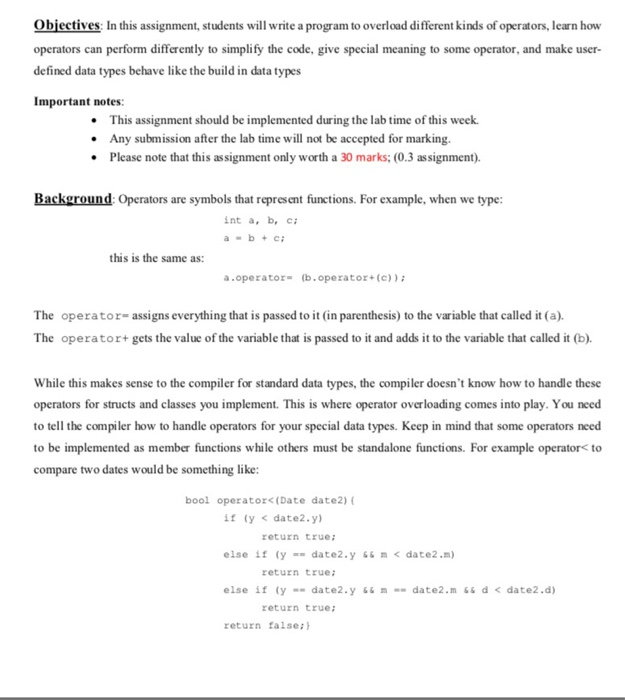 Solved Objectives. In this assignment, students will write a | Chegg.com