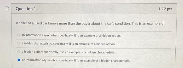 Solved D Question 6 1.11 Pts The Condorcet Voting Paradox Is | Chegg.com