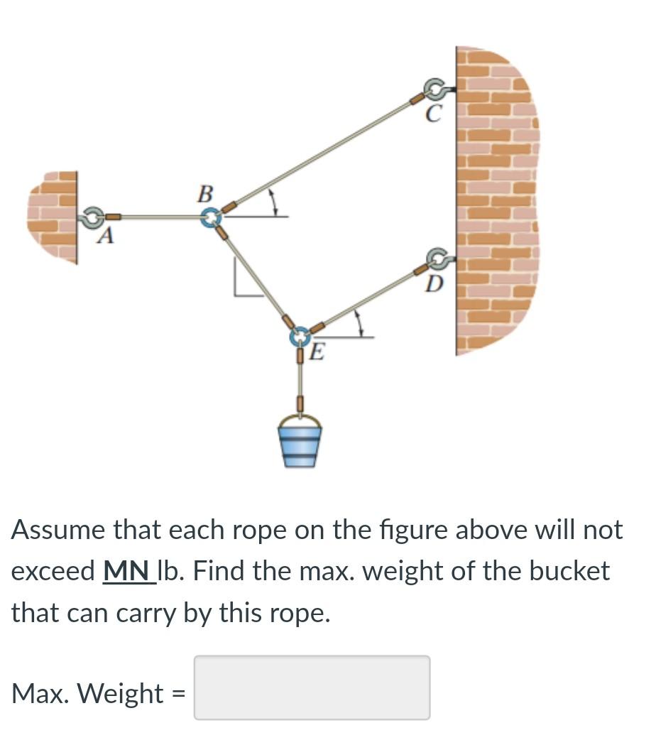 Solved B A D JE Assume That Each Rope On The Figure Above | Chegg.com