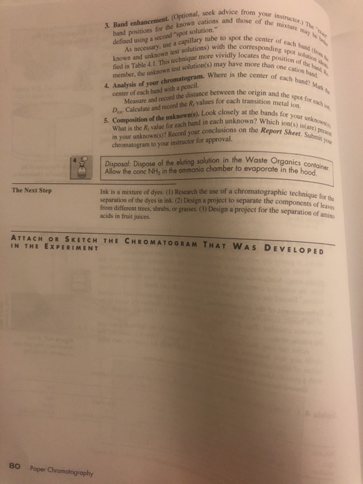 experiment 4 prelaboratory assignment paper chromatography