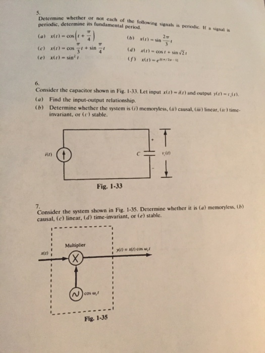 Solved 5. Determine whether or not each of the following | Chegg.com