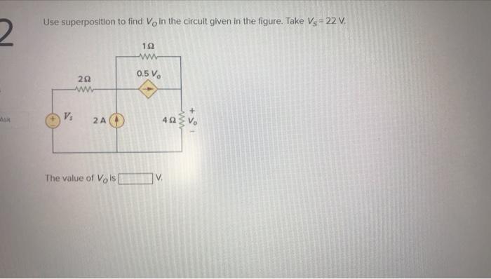 Solved In the circult given below. G=6 S. Determine voltage | Chegg.com
