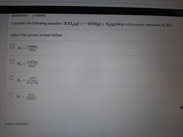 Solved - 2 hot QUESTION 1 2 POINTS Consider the following | Chegg.com