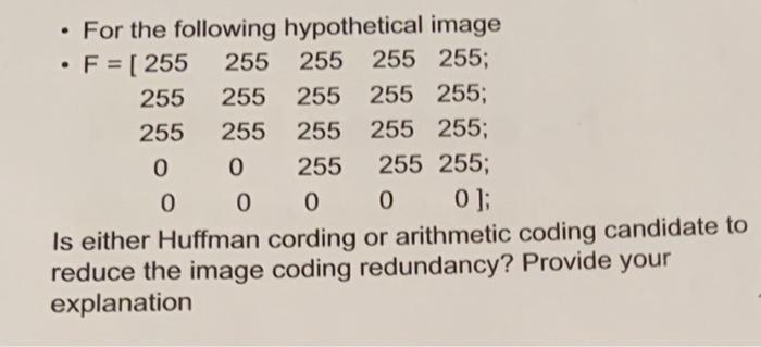Solved - For the following hypothetical image Is either | Chegg.com