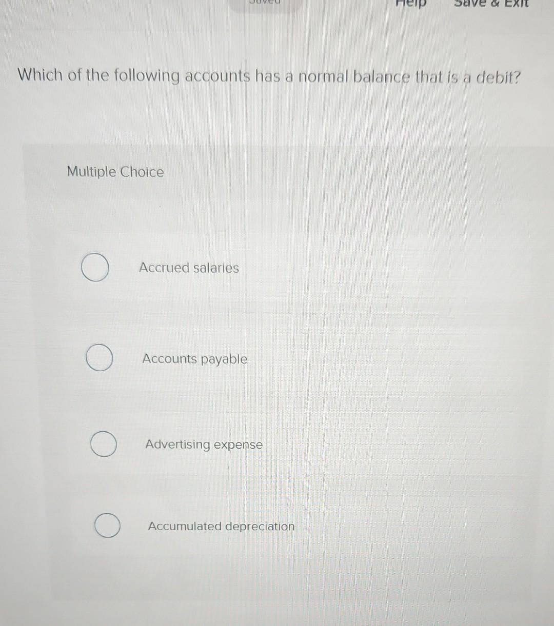 accounts payable has a normal debit balance