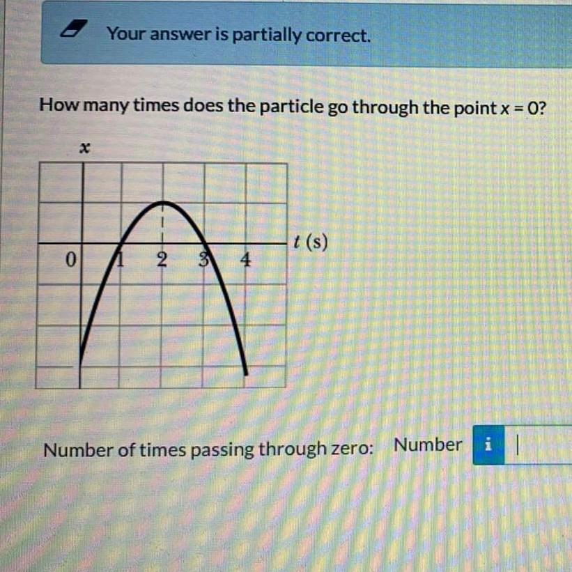 Solved Your answer is partially correct. How many times does | Chegg.com