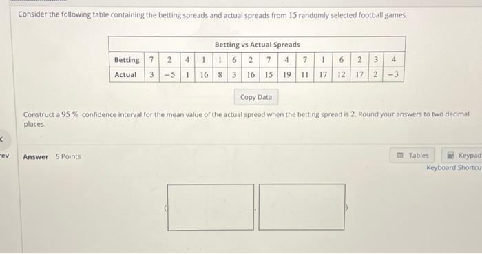 Solved Consider The Following Table Containing The Betting | Chegg.com