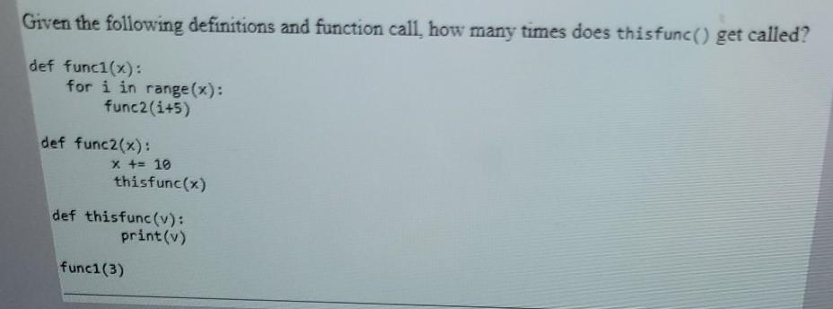 Solved Given the following definitions and function call how | Chegg.com