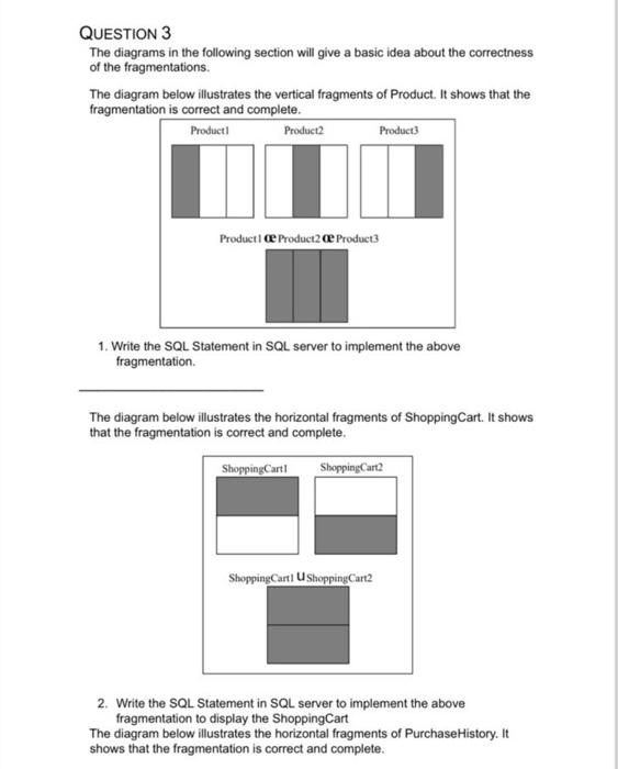 Solved QUESTION 3 The diagrams in the following section will | Chegg.com