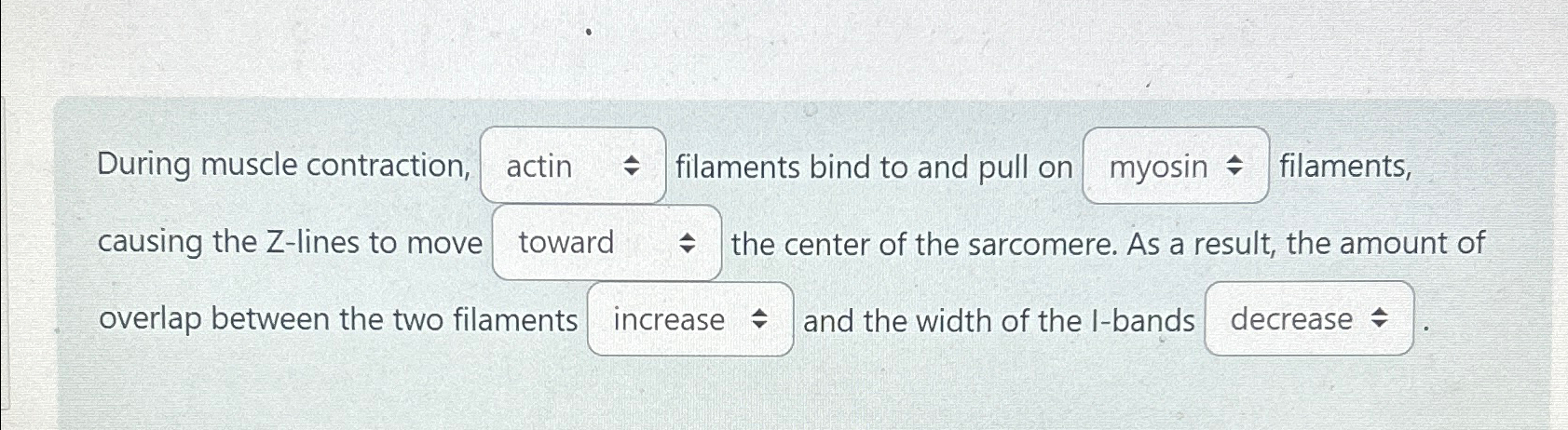 Solved During muscle contraction, filaments bind to and pull | Chegg.com